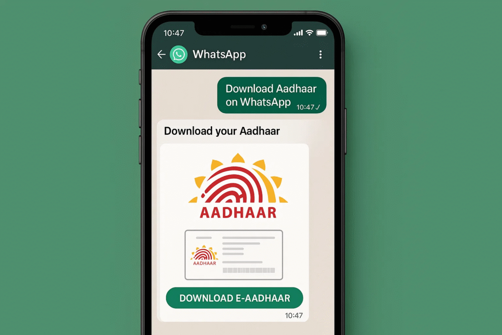 How to Download Aadhaar Card on WhatsApp